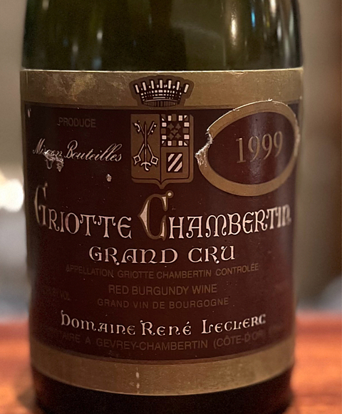 Dom. René Leclerc Griotte Chambertin Grand Cru