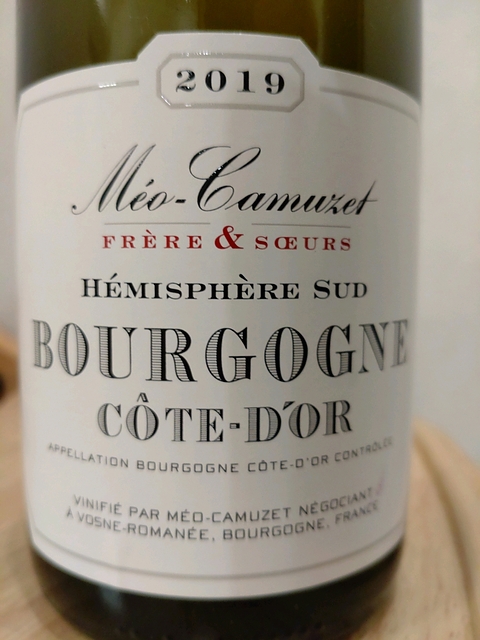 Méo Camuzet F&S Bourgogne Cote d'Or Rouge Hémisphère Sud