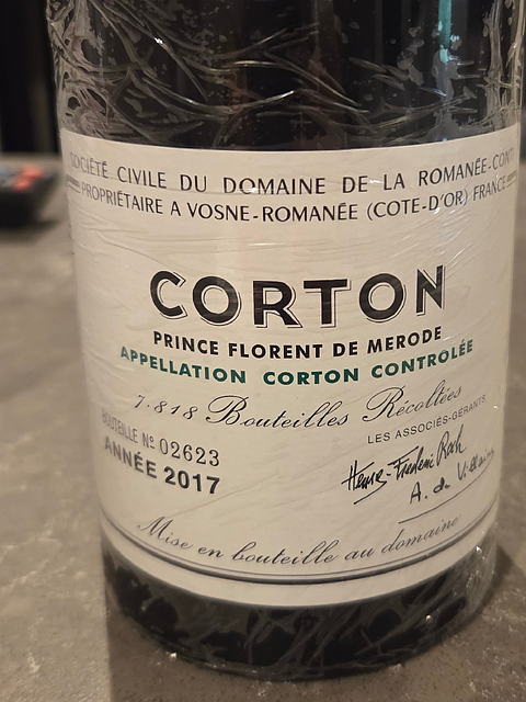 Dom. de La Romanée Conti Corton(ドメーヌ・ド・ラ・ロマネ・コンティ コルトン)
