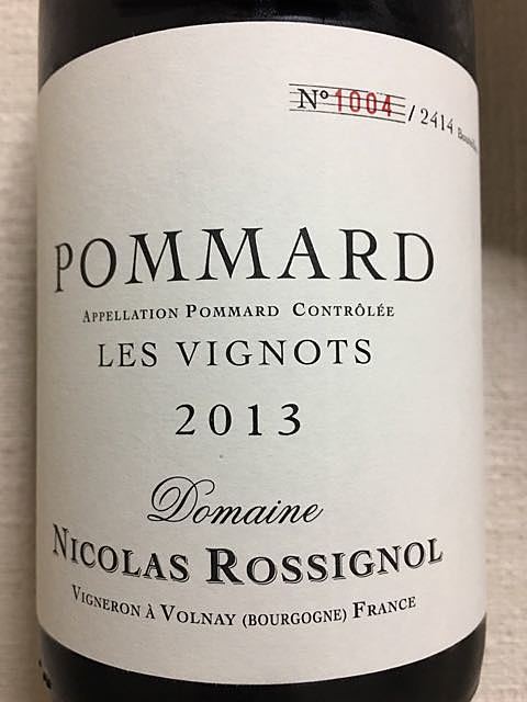 Dom. Nicolas Rossignol Pommard Les Vignots