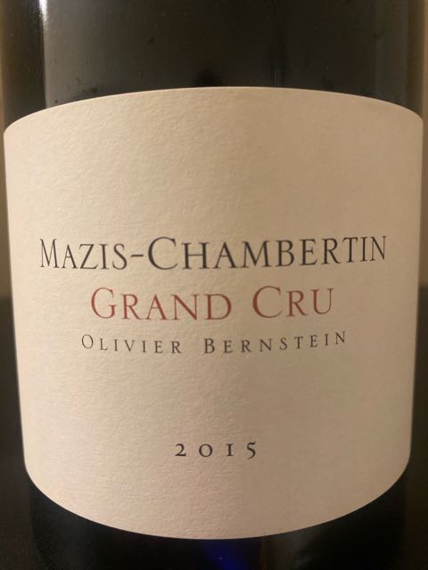 Olivier Bernstein Mazis Chambertin Grand | Vinica 無料の