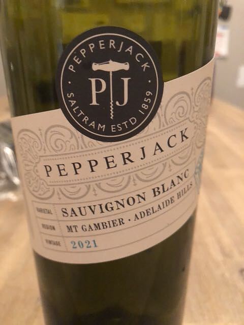 Pepperjack Sauvignon Blanc Mt Gambier Adelade Hills