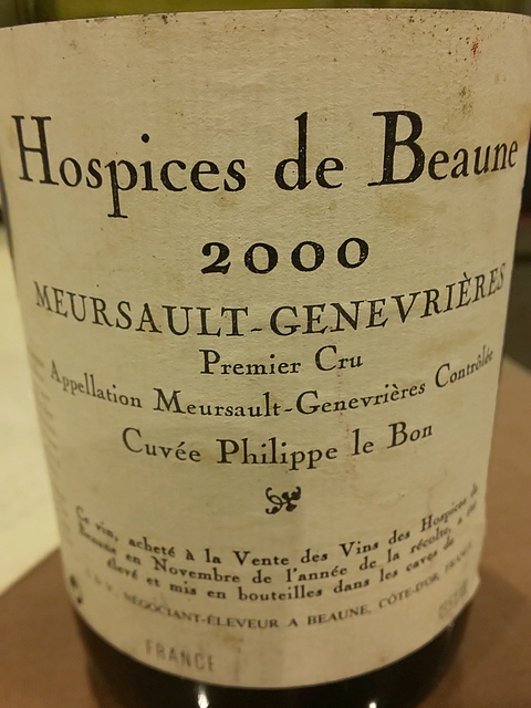 Hospices de Beaune Meursault 1er Cru Genevrières Cuvée Philippe le Bon