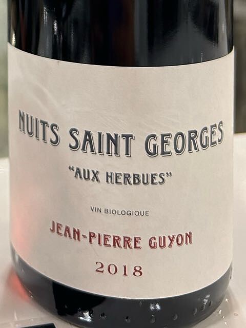 Jean Pierre Guyon Nuits Saint Georges Aux Herbues