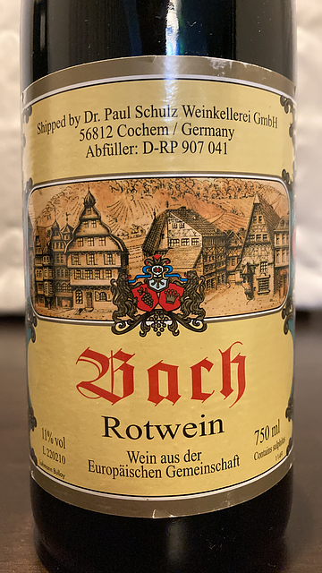 Bach Rotwein(バッハ ロートヴァイン)