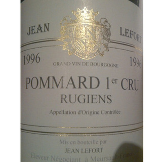 Jean Lefort Pommard 1er Cru Rugiens