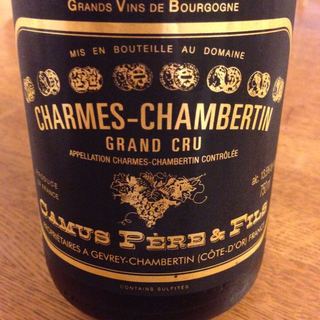 Camus Père & Fils Charmes Chambertin Grand Cru(カミュ・ペール・エ・フィス シャルム・シャンベルタン グラン・クリュ)