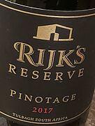 Rijk's Reserve Pinotage(2017)