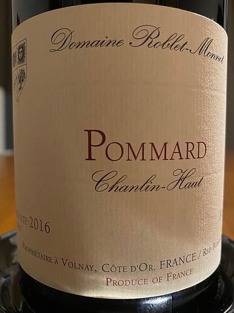 Dom. Roblet Monnot Pommard Chanlin Haut