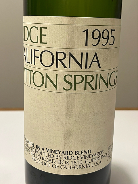 Ridge Lytton Springs 1995