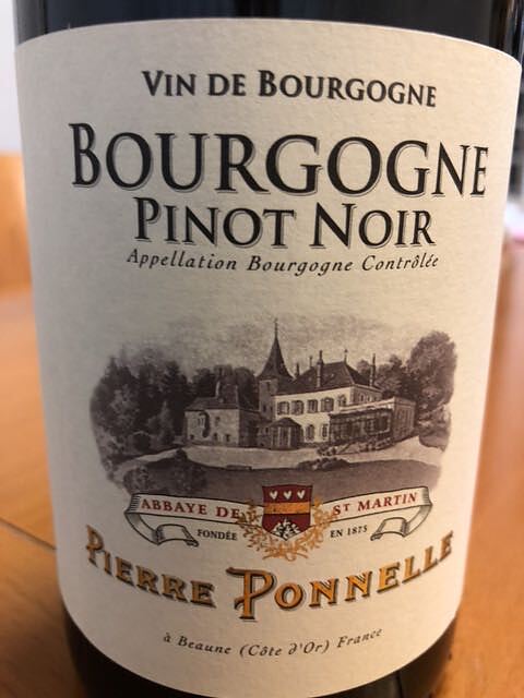 Pierre Ponnelle Bourgogne Pinot Noir(ピエール・ポネル ブルゴーニュ ピノ・ノワール)