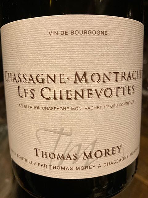 Thomas Morey Chassagne Montrachet Les Chenevottes 1er Cru(トマ・モレ シャサーニュ・モンラッシェ レ・シェヌヴォット プルミエ・クリュ)