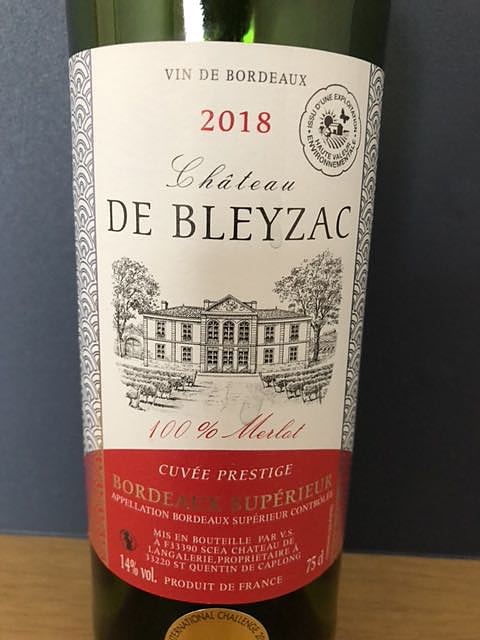 Ch. de Bleyzac Cuvée Prestige