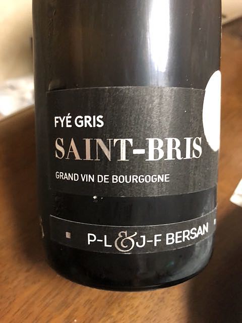 P.L. & J.F. Bersan Saint Bris Fyé Gris(ベルサン サン・ブリ フィエ・グリ)