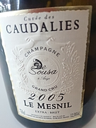 Champagne De Sousa Le Mesnil Cuvée des Caudalies Extra Brut Millésimé(2005)