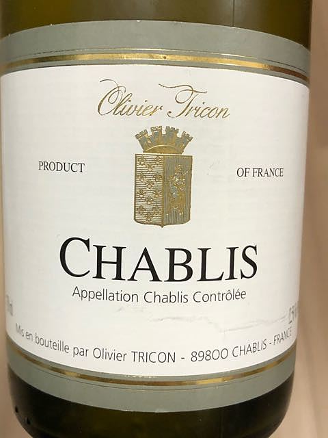 Olivier Tricon Chablis(オリヴィエ・トリコン シャブリ)