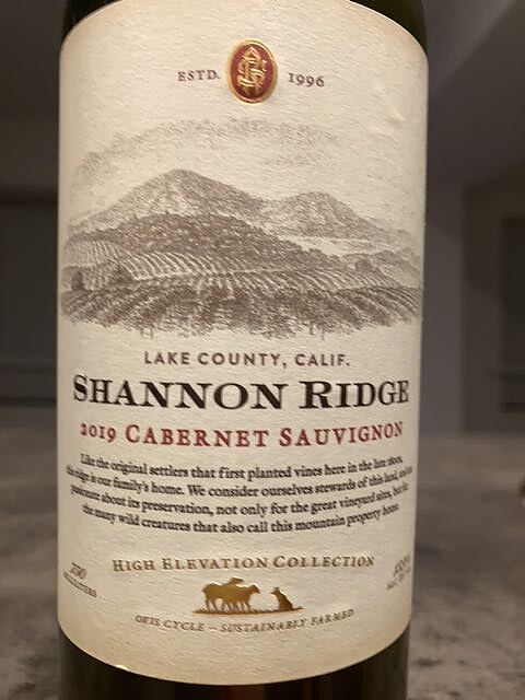 Shannon Ridge High Elevation Cabernet Sauvignon(シャノン・リッジ ハイ・エレヴェイション カベルネ・ソーヴィニヨン)