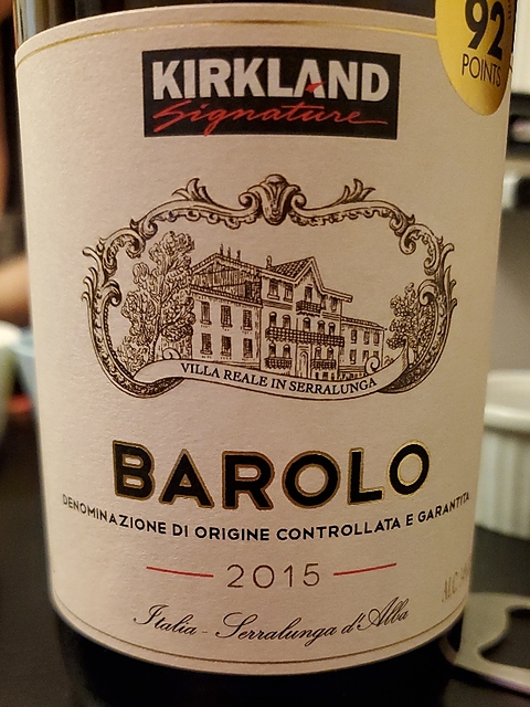 Kirkland Signature Barolo(カークランド・シグネチャー バローロ)