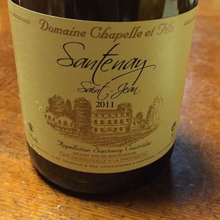 Dom. Chapelle et Fils Santenay Saint Jean(ドメーヌ・シャペル・エ・フィス サントネイ セント・ジーン)