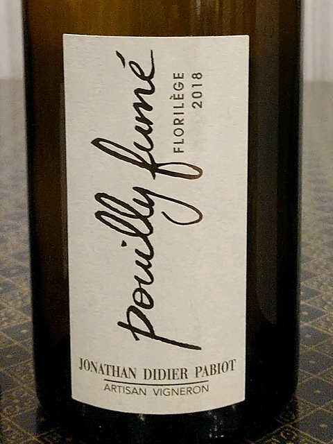 Jonathan Didier Pabiot Pouilly Fumé Florilège