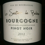 Les Sentiers de Beléne Bourgogne Pinot Noir(2012)