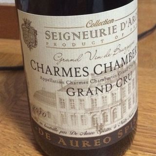 De Aureo Spirito Collection Seigneurie d'Arcelot Charmes Chambertin Grand Cru