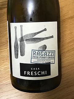 Casa Freschi Ragazzi 2016 Pinot Grigio(カーサ・フレスキ ラガッツィ ピノ・グリージョ)