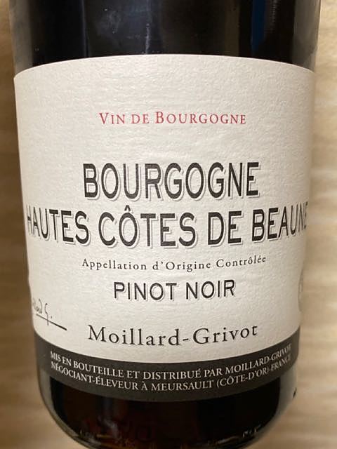 Moillard Grivot Bourgogne Hautes Côtes de Beaune Pinot Noir