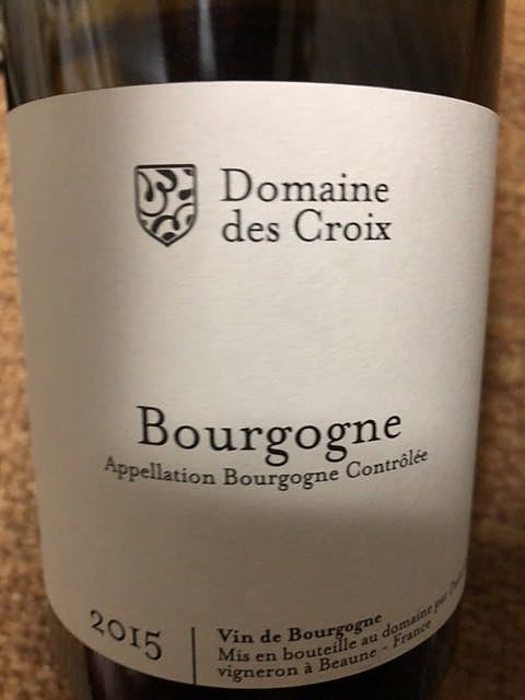 Dom. des Croix Bourgogne Pinot Noir(ドメーヌ・デ・クロワ ブルゴーニュ ピノ・ノワール)