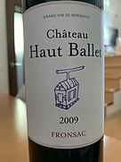 Ch. Haut Ballet Fronsac(2009)