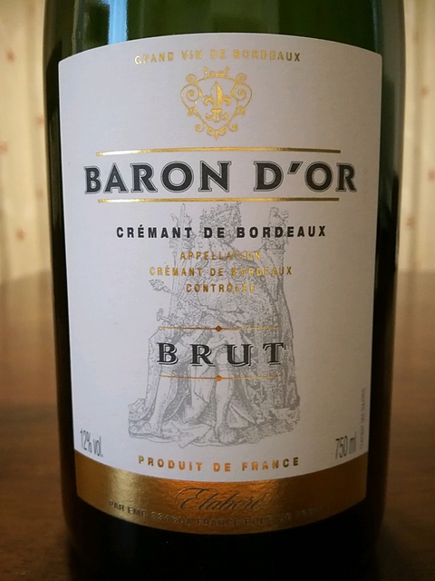 Baron d'Or Crémant de Bordeaux Brut(バロン・ドール クレマン・ド・ボルドー ブリュット)