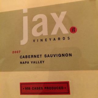 Jax Vineyards Cabernet Sauvignon(ジャックス・ヴィンヤード カベルネ・ソーヴィニヨン)