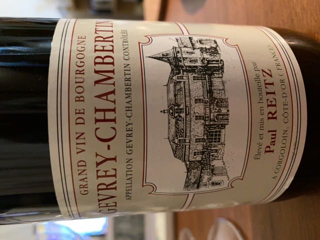 ジュブレシャンベルタン2017 Paul Reitz 750ml Paul Reitz Gevrey Chambertin(ポール・リッツ ジュヴレ