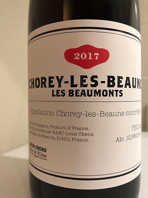 Louis Chenu Chorey Les Beaune Les Beaumonts(ルイ・シュニュ ショレイ・レ・ボーヌ レ・ボーモン)