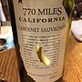 770 Miles California Cabernet Sauvignon(2014)