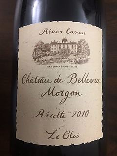 Ch. de Bellevue Morgon Les Clos Réserve Caveau