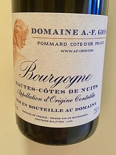 Dom. A. F. Gros Bourgogne Hautes Côtes de Nuits(ドメーヌ・アンヌ・フランソワーズ・グロ ブルゴーニュ オート・コート・ド・ニュイ)