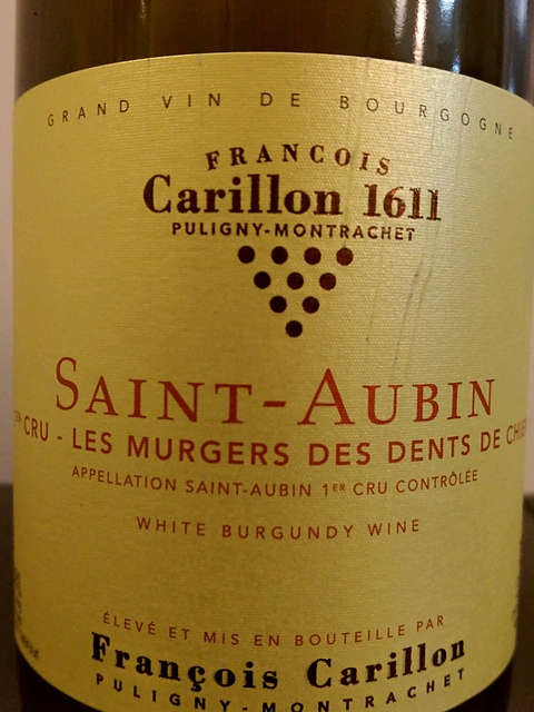 François Carillon Saint Aubin 1er Cru Les Murgers des Dents de Chien(フランソワ・カリヨン サン・トーバン プルミエ・クリュ レ・ミュルジェ・デ・ダン・ド・シアン)