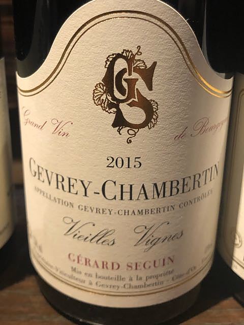 Gérard Seguin Gevrey Chambertin Vieilles Vignes(ジェラール・セガン ジュヴレ・シャンベルタン ヴィエイユ・ヴィーニュ)