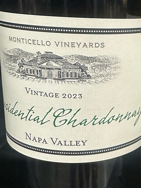 Monticello Vineyards Presidential Chardonnay