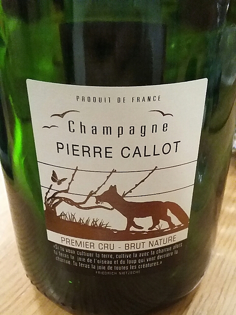 Pierre Callot Avize 1er Cru Brut Nature(ピエール・カロ アヴィズ プルミエ・クリュ ブリュット・ナチュール)