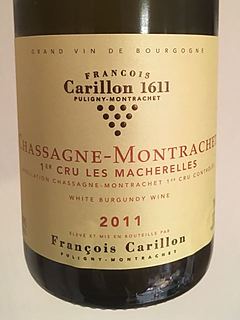 François Carillon Chassagne Montrachet 1er Cru Les Macherelles(フランソワ・カリヨン シャサーニュ・モンラッシェ プルミエ・クリュ レ・マシュレル)