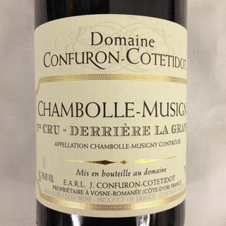 Dom. Confuron Cotetidot Chambolle Musigny 1er Cru Derrière La Grange(ドメーヌ・コンフュロン・コトティド シャンボール・ミュジニー プルミエ・クリュ デリエール・ラ・グランジュ)