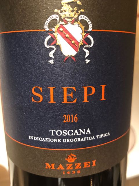 Mazzei Castello di Fonterutoli Siepi(マッツェイ | Vinica