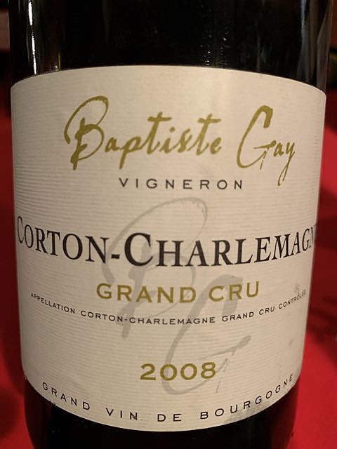 Baptiste Gay Corton Charlemagne Grand Cru