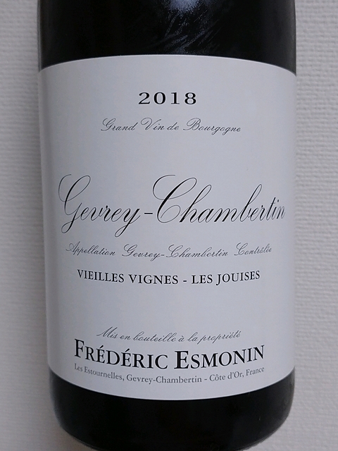 Frédéric Esmonin Gevrey Chambertin Vieilles Vignes Les Jouises
