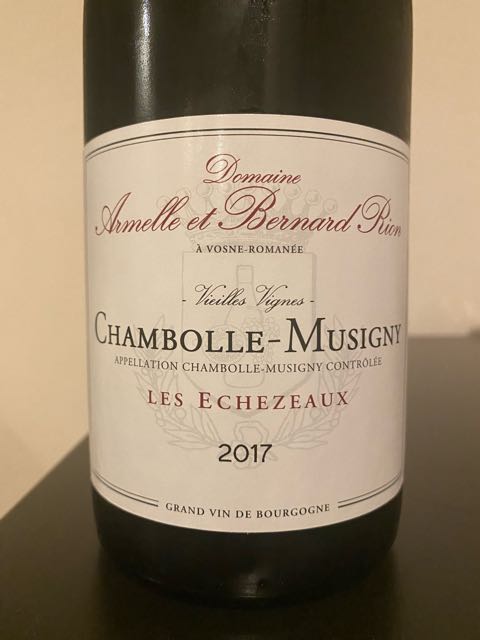 アルメール&ベルナールリオン Chambolle-Musigny 2017