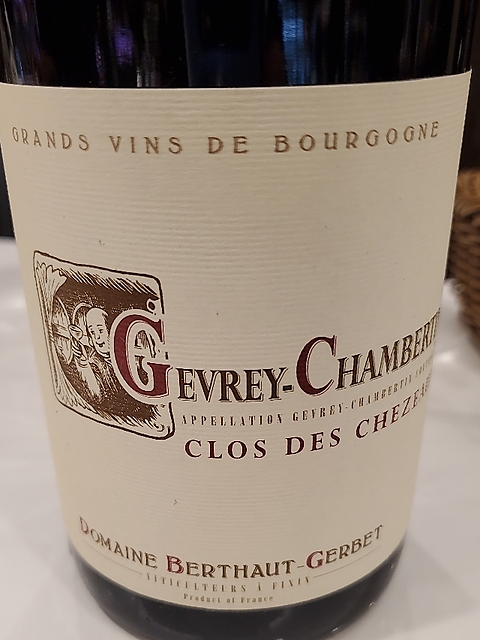 Dom. Berthaut Gerbet Gevrey Chambertin Clos des Chezeaux