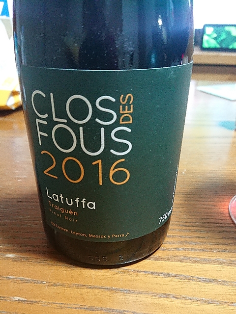 Clos des Fous Latuffa Pinot Noir 2016