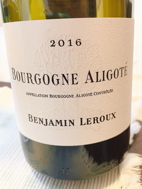 Benjamin Leroux Bourgogne Aligoté(バンジャマン・ルルー